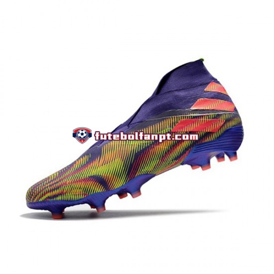 Roxo Rosa Verde Adidas Nemeziz9 FG Chuteiras de futebol