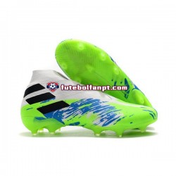 Azul Branco Verde Adidas Nemeziz9 FG Chuteiras de futebol