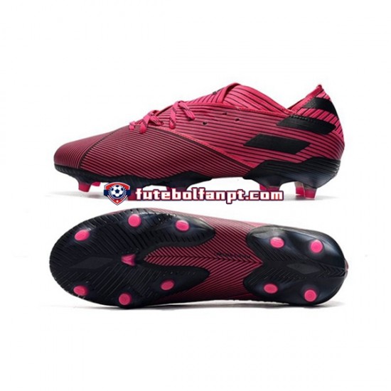 Rosa Preto Adidas Nemeziz9.1 FG Chuteiras de futebol