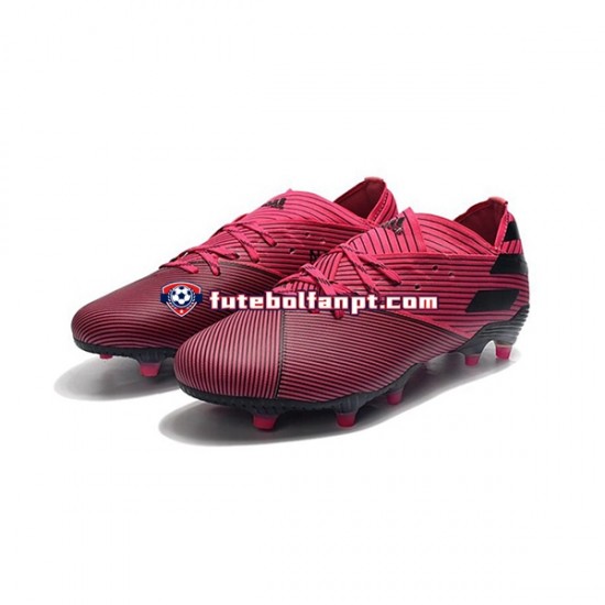 Rosa Preto Adidas Nemeziz9.1 FG Chuteiras de futebol