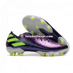 Roxo Verde Adidas Nemeziz9.1 FG Chuteiras de futebol