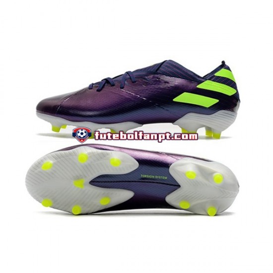 Roxo Verde Adidas Nemeziz9.1 FG Chuteiras de futebol