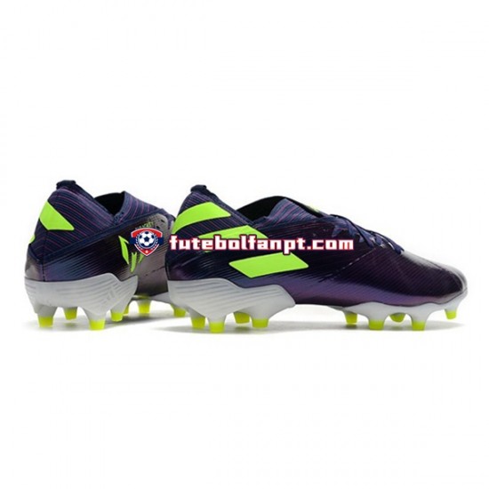 Roxo Verde Adidas Nemeziz9.1 FG Chuteiras de futebol