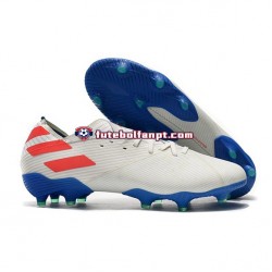 Vermelho Azul Branco Adidas Nemeziz9.1 FG Chuteiras de futebol