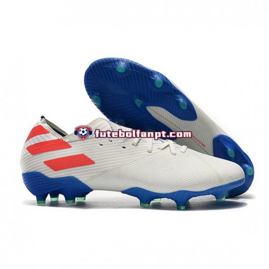 Vermelho Azul Branco Adidas Nemeziz9.1 FG Chuteiras de futebol