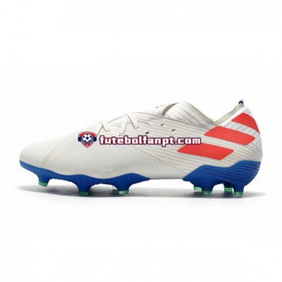 Vermelho Azul Branco Adidas Nemeziz9.1 FG Chuteiras de futebol