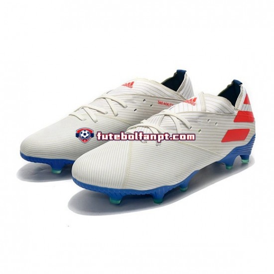 Vermelho Azul Branco Adidas Nemeziz9.1 FG Chuteiras de futebol