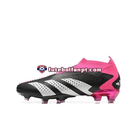 Rosa Branco Preto Adidas Predator ACCURACY FG Chuteiras de futebol