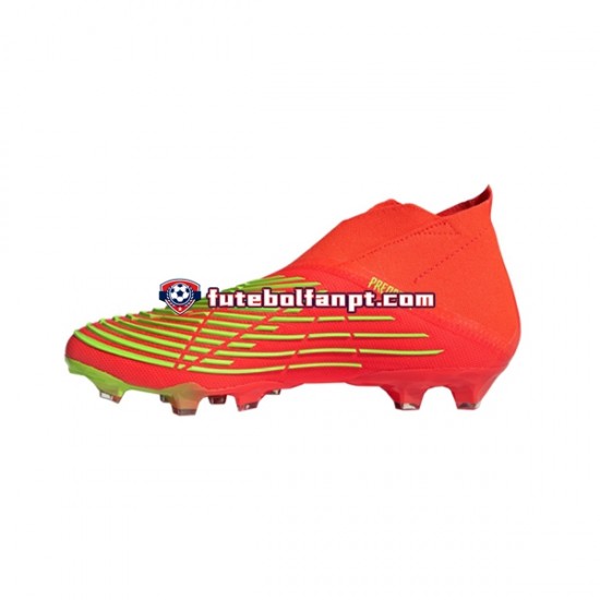 Vermelho Verde Adidas Predator EDGE AG Game Data Chuteiras de futebol