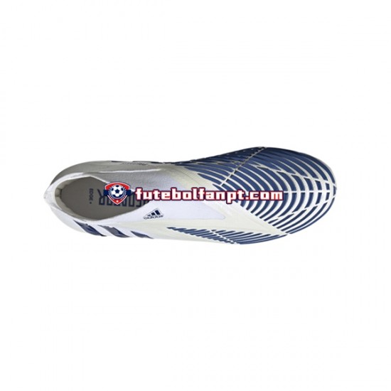 Azul Branco Adidas Predator EDGE FG Diamond Edge Chuteiras de futebol