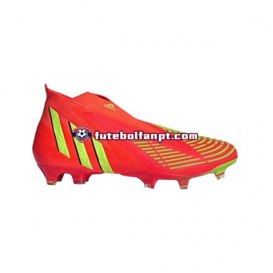 Vermelho Verde Adidas Predator EDGE FG Game Data Chuteiras de futebol