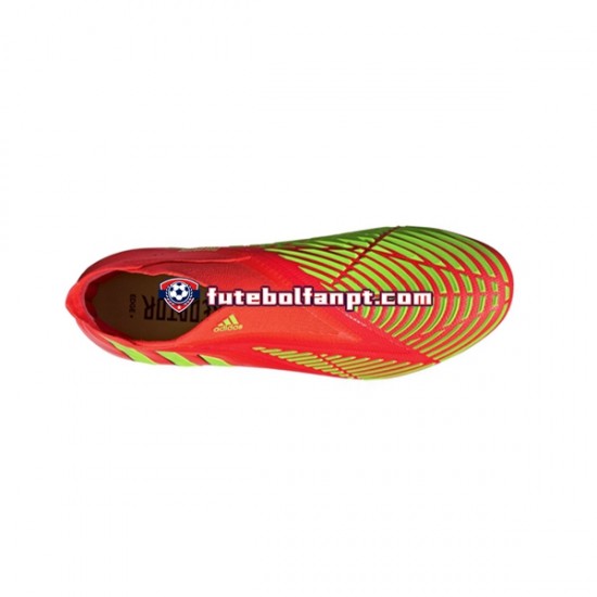 Vermelho Verde Adidas Predator EDGE FG Game Data Chuteiras de futebol