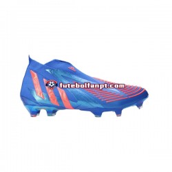 Vermelho Azul Adidas Predator EDGE FG Sapphire Edge Chuteiras de futebol