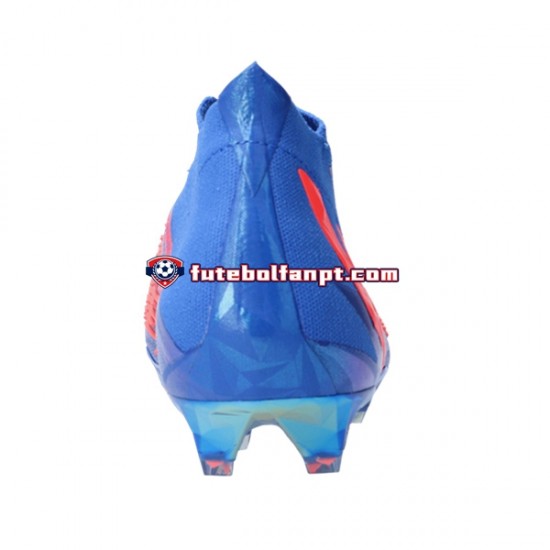 Vermelho Azul Adidas Predator EDGE FG Sapphire Edge Chuteiras de futebol