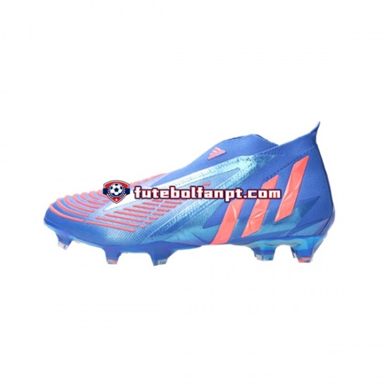 Vermelho Azul Adidas Predator EDGE FG Sapphire Edge Chuteiras de futebol