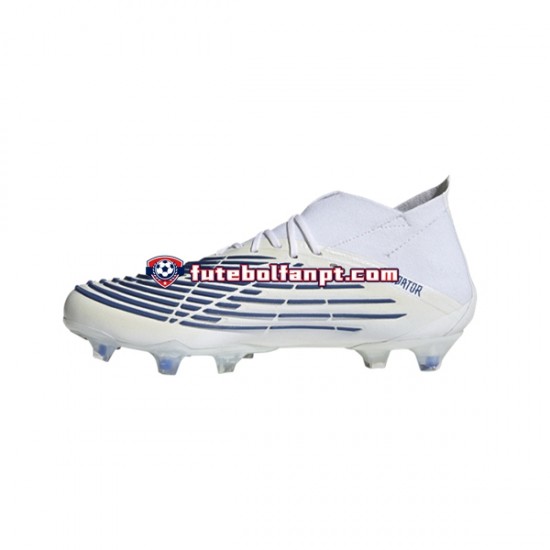 Azul Branco Adidas Predator EDGE.1 FG Diamond Edge Chuteiras de futebol