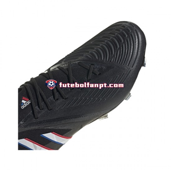 Preto Adidas Predator EDGE.1 FG Edge of Darkness Chuteiras de futebol