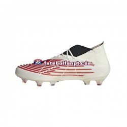 Vermelho Ouro Branco Adidas Predator EDGE.1 FG Showdown Chuteiras de futebol