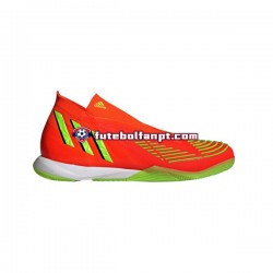 Vermelho Verde Adidas Predator EDGE.1 IN Game Data Chuteiras de futebol