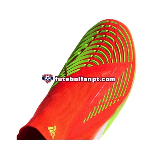 Vermelho Verde Adidas Predator EDGE.1 IN Game Data Chuteiras de futebol