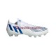 Azul Branco Adidas Predator EDGE.1 L AG Diamond Edge Chuteiras de futebol