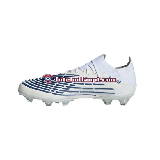 Azul Branco Adidas Predator EDGE.1 L AG Diamond Edge Chuteiras de futebol