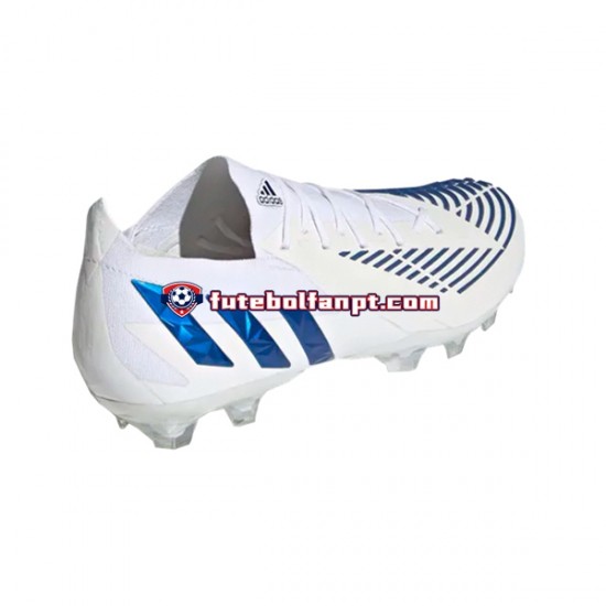 Azul Branco Adidas Predator EDGE.1 L AG Diamond Edge Chuteiras de futebol