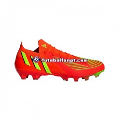 Vermelho Verde Adidas Predator EDGE.1 L AG Game Data Chuteiras de futebol