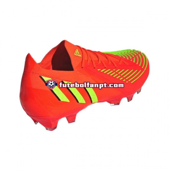 Vermelho Verde Adidas Predator EDGE.1 L AG Game Data Chuteiras de futebol