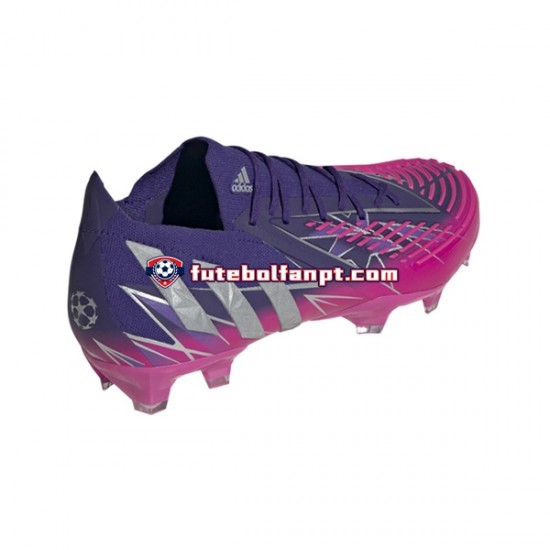 Roxo Adidas Predator EDGE.1 L FG Champions Code Chuteiras de futebol