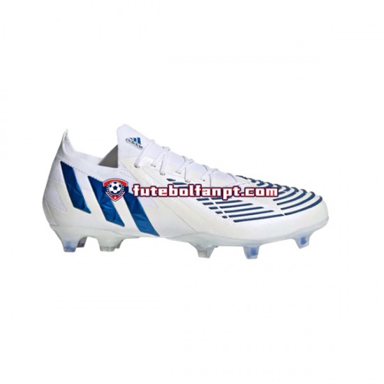 Azul Branco Adidas Predator EDGE.1 L FG Diamond Edge Chuteiras de futebol