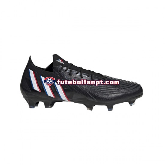 Preto Adidas Predator EDGE.1 L FG Edge of Darkness Chuteiras de futebol