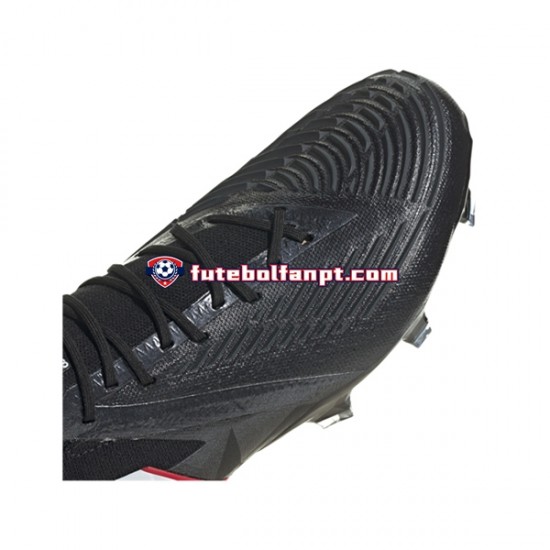 Preto Adidas Predator EDGE.1 L FG Edge of Darkness Chuteiras de futebol