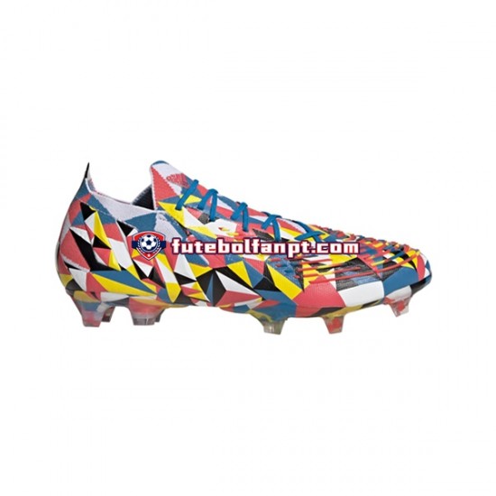 Azul Amarelo Adidas Predator EDGE.1 L FG Geometric Chuteiras de futebol