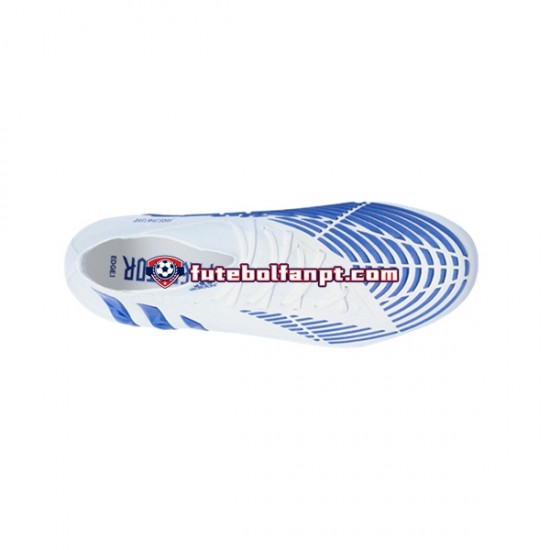 Azul Branco Adidas Predator EDGE.1 SG Diamond Edge Chuteiras de futebol