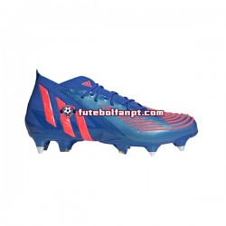 Vermelho Azul Adidas Predator EDGE.1 SG Sapphire Edge Chuteiras de futebol