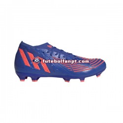 Vermelho Azul Adidas Predator EDGE.2 FG Sapphire Edge Chuteiras de futebol