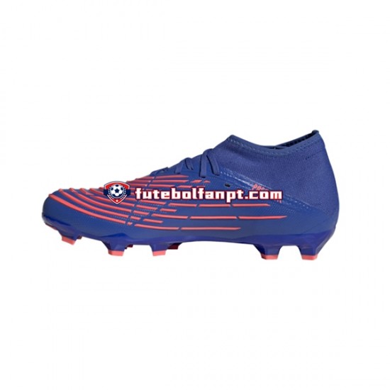 Vermelho Azul Adidas Predator EDGE.2 FG Sapphire Edge Chuteiras de futebol