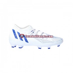 Azul Branco Adidas Predator EDGE.3 FG Diamond Edge Chuteiras de futebol