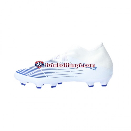 Azul Branco Adidas Predator EDGE.3 FG Diamond Edge Chuteiras de futebol