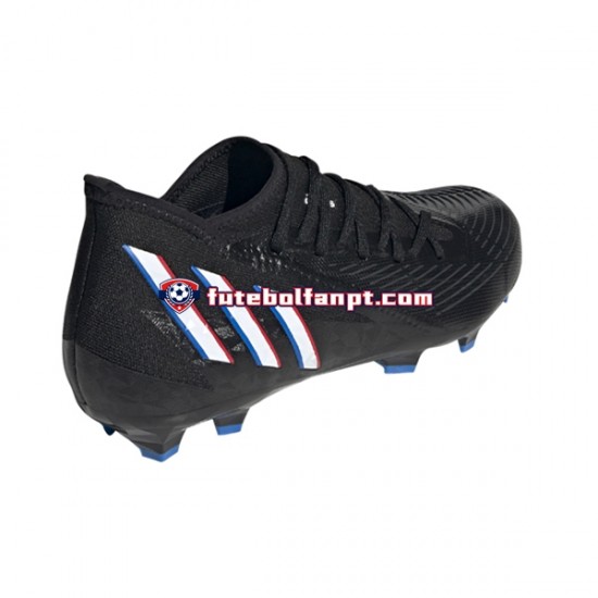 Preto Adidas Predator EDGE.3 FG Edge of Darkness Chuteiras de futebol