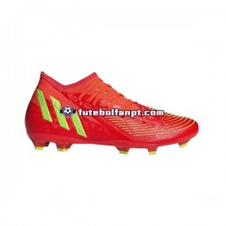 Vermelho Verde Adidas Predator EDGE.3 FG Game Data Chuteiras de futebol