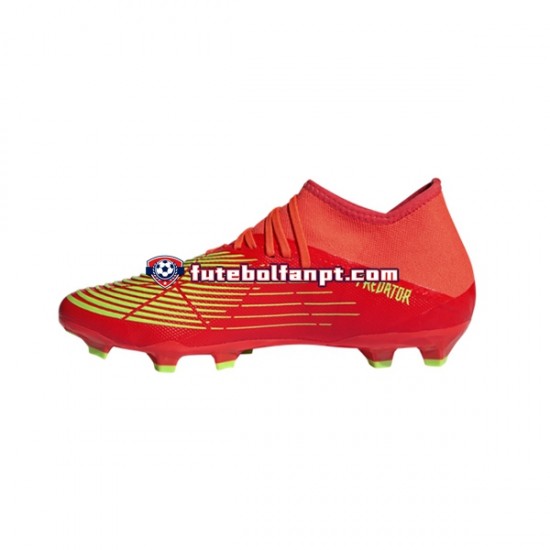 Vermelho Verde Adidas Predator EDGE.3 FG Game Data Chuteiras de futebol