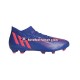 Vermelho Azul Adidas Predator EDGE.3 FG Sapphire Edge Chuteiras de futebol