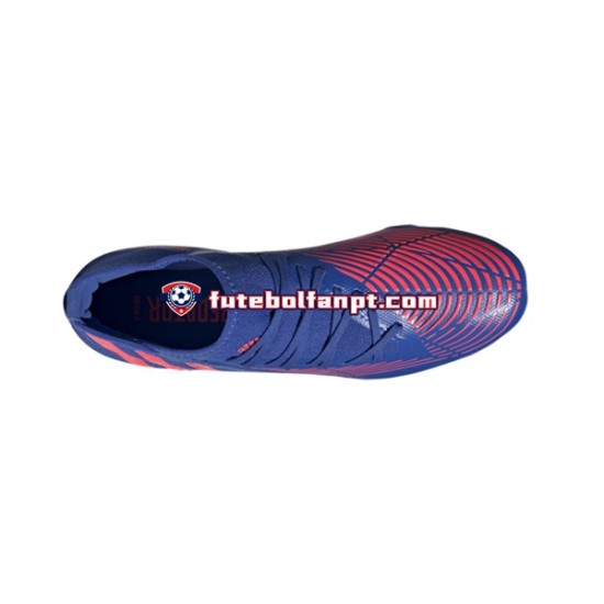 Vermelho Azul Adidas Predator EDGE.3 FG Sapphire Edge Chuteiras de futebol