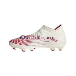 Vermelho Ouro Branco Adidas Predator EDGE.3 FG Showdown Chuteiras de futebol