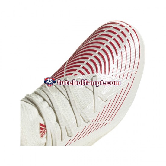 Vermelho Ouro Branco Adidas Predator EDGE.3 FG Showdown Chuteiras de futebol