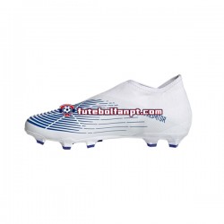 Azul Branco Adidas Predator EDGE.3 LL FG Diamond Edge Chuteiras de futebol