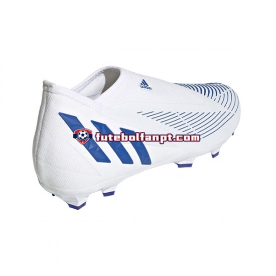 Azul Branco Adidas Predator EDGE.3 LL FG Diamond Edge Chuteiras de futebol