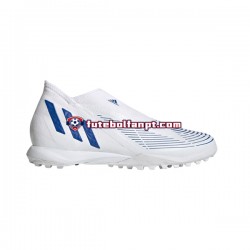 Azul Branco Adidas Predator EDGE.3 LL TF Diamond Edge Chuteiras de futebol